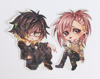 Slow damage Towa and Rei Izumi Sparkly Vinyl Sticker 7.5 cm/3 in.