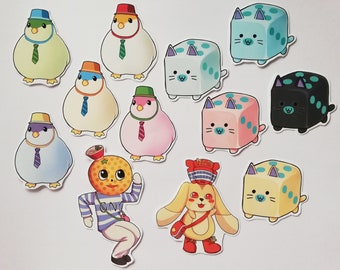 Yakuza / Judgment Mascot Sticker Sets - Bunchan, Koro Nyan, Ono Michio, Kamulop