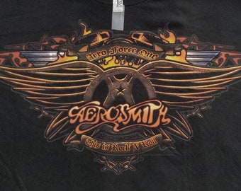 Aerosmith " Aero Force One " 2009 fan club shirt