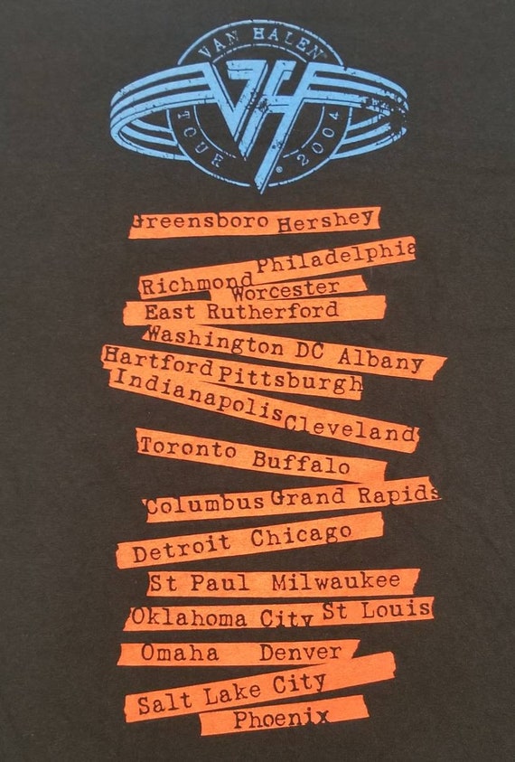 Van Halen 2004 tour shirt - image 2