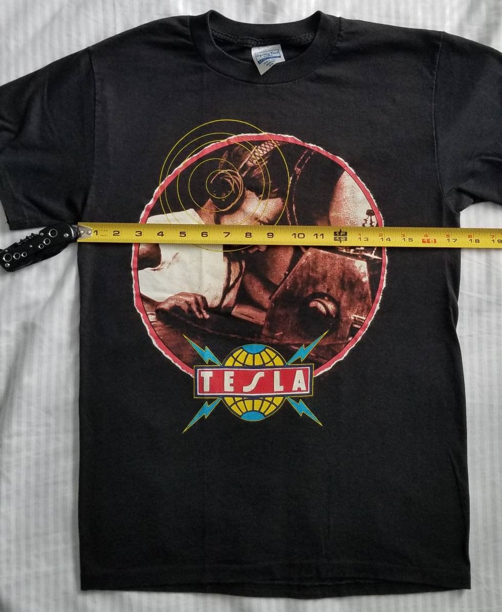 Tesla Ultra Rare 1989 Tour Shirt - Etsy
