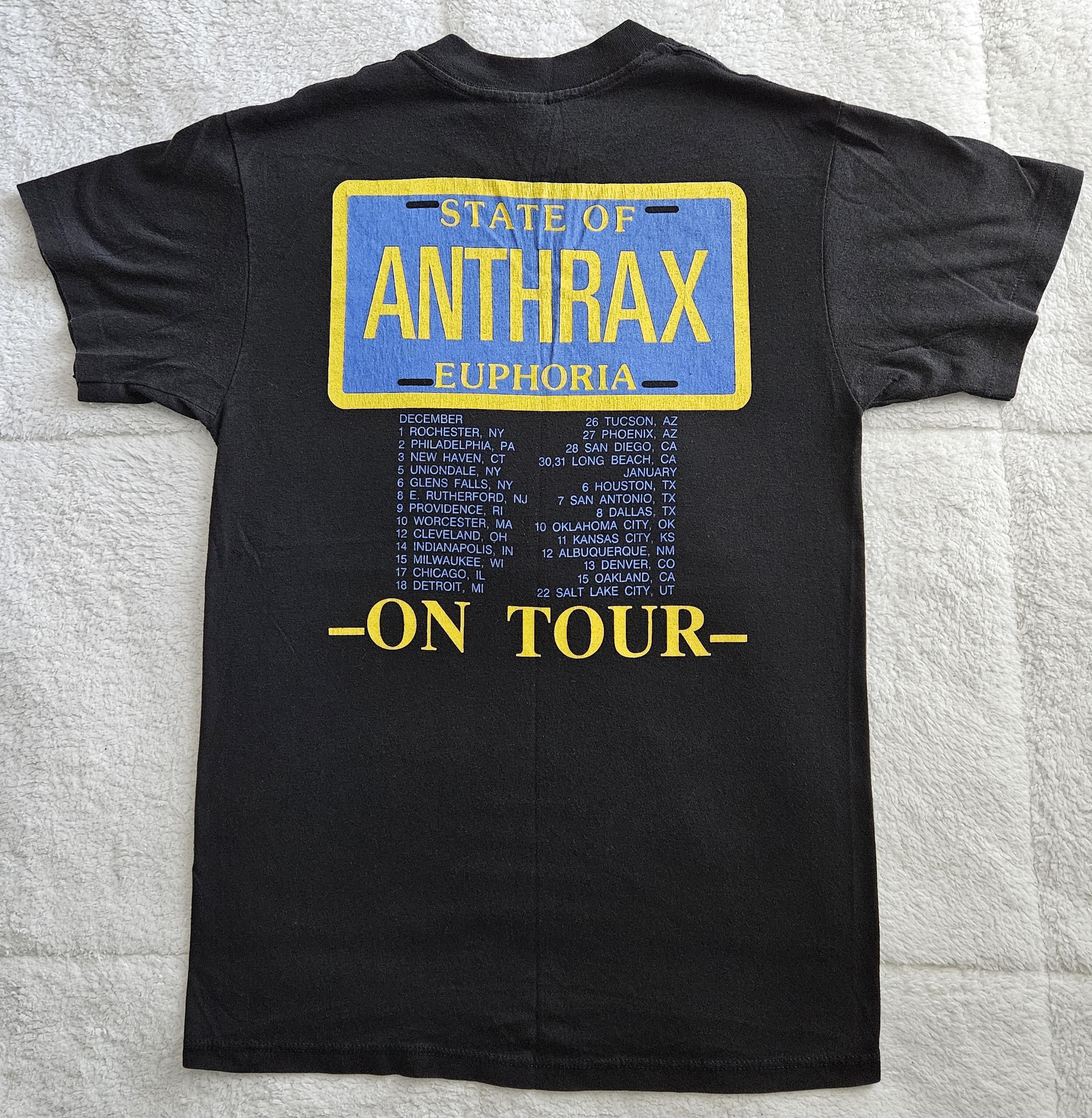Anthrax 1988 Tour Shirt - Etsy