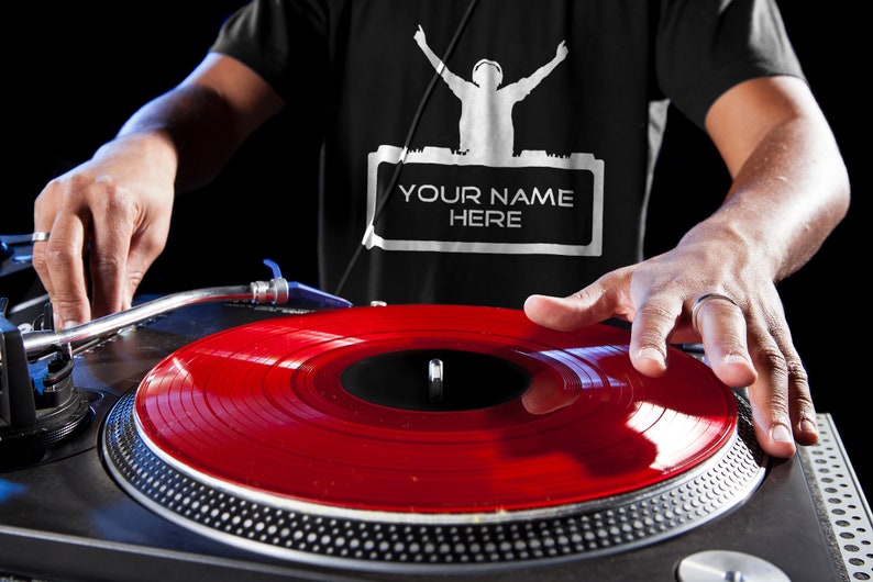 Personalized DJ Tshirt With Customized DJ Name Perfect Gift Etsy