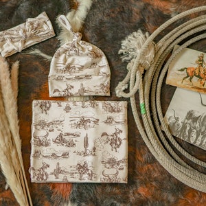 Conjunto de pañales para bebé estilo vaquero/vintage/western