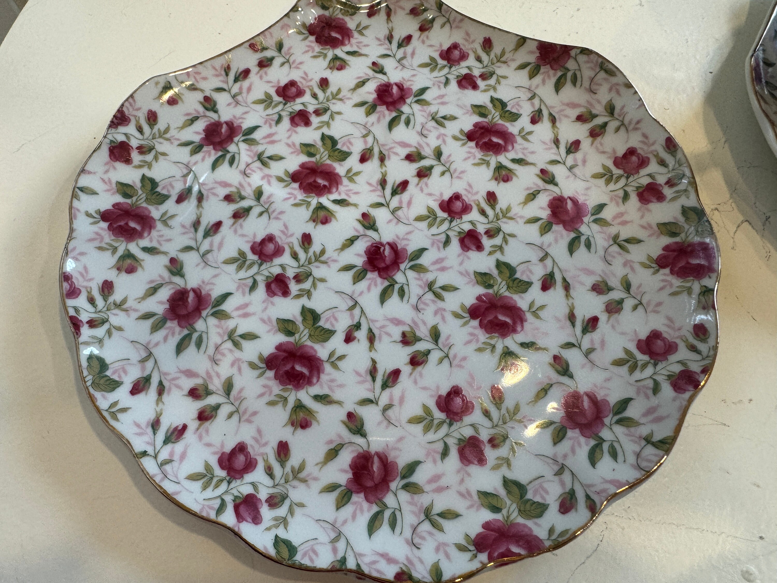 Lefton China Handpainted 637 Tea Cup and Dessert Plate Set of 2 or