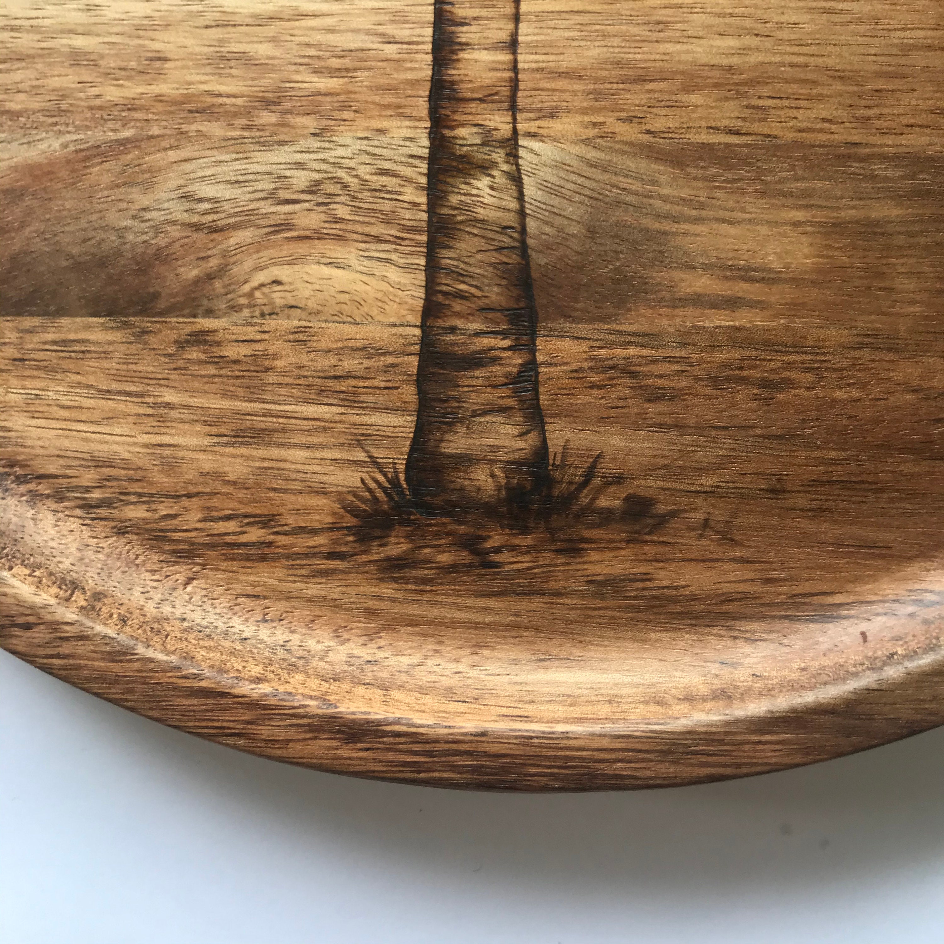 Wooden Tapa Serving Plate 2 Hand Made Pyrography Etsy Singapore