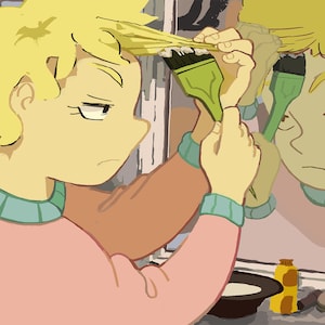 Bottle Blonde Teru - Art Print