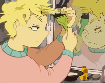 Teru rubia botella - Impresión artística