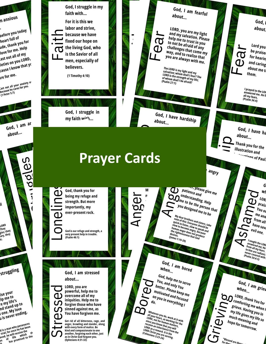 Printable Digital Prayer Cards - Etsy