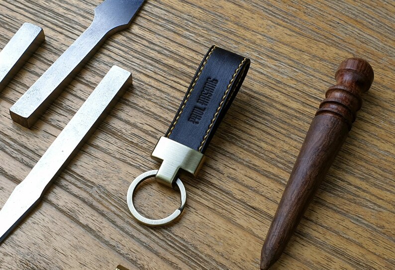 Blackwood Leather Key Ring Personalized Gift for Him Gift Etsy