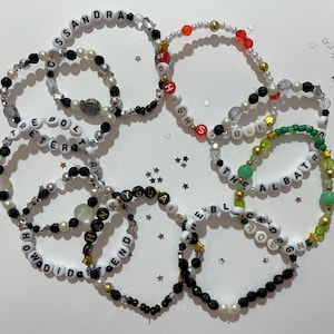 Friendship bracelets inspired by TTPD Taylor