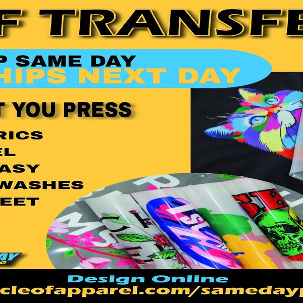 Dtf Transfer Film Sheets Etsy UK