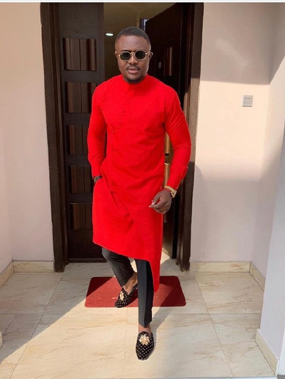 red and black outfit men