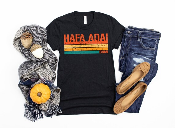Cnmi Hafa Adai Retro Design Christmas Gift T Shirt Etsy
