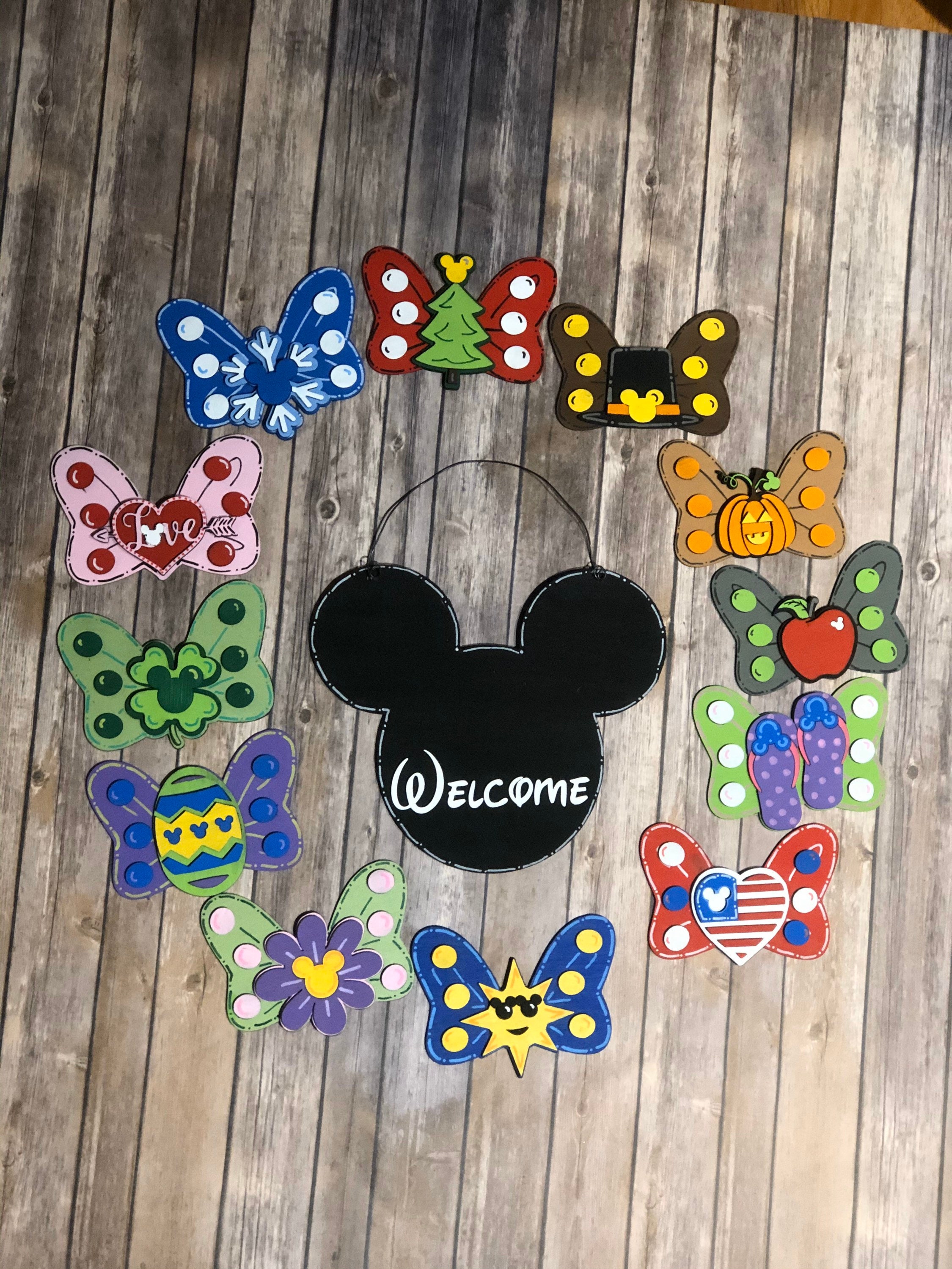 Disney inspired 3D interchangeable door hanger