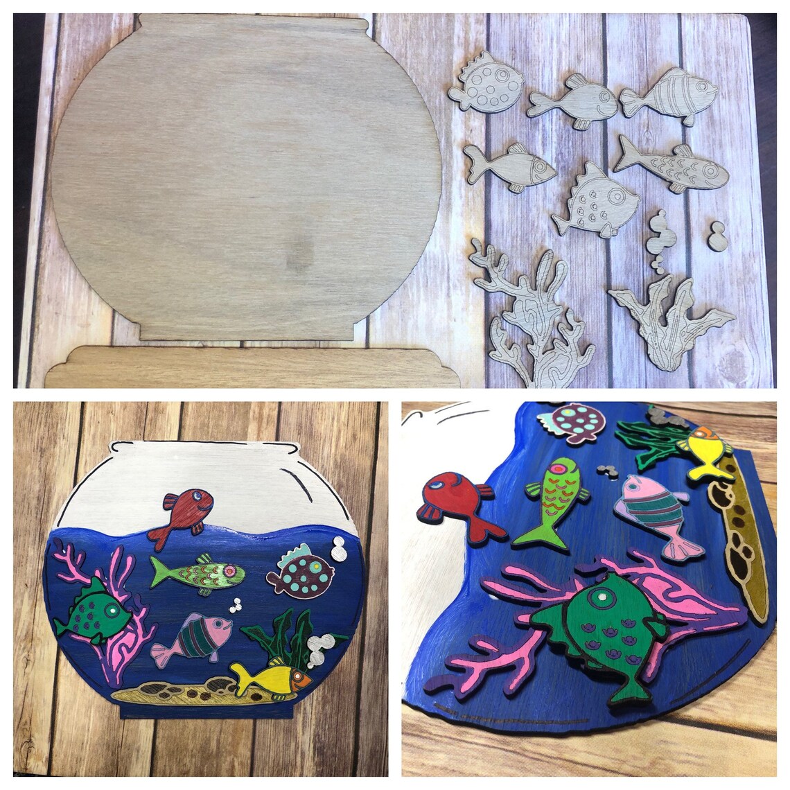 Kids DIY fish bowl set | Etsy