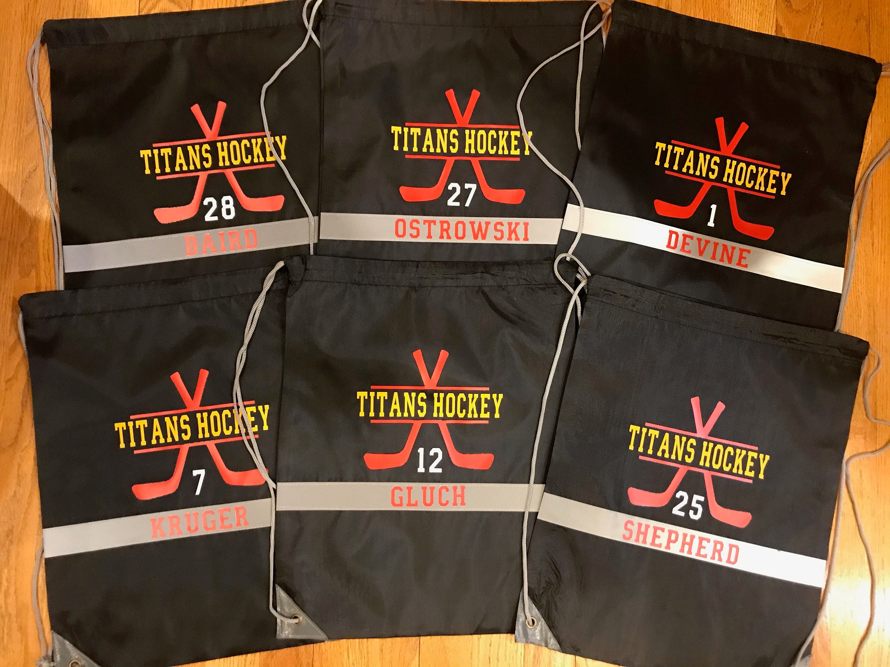 Hockey Tournament/gift Bags Etsy