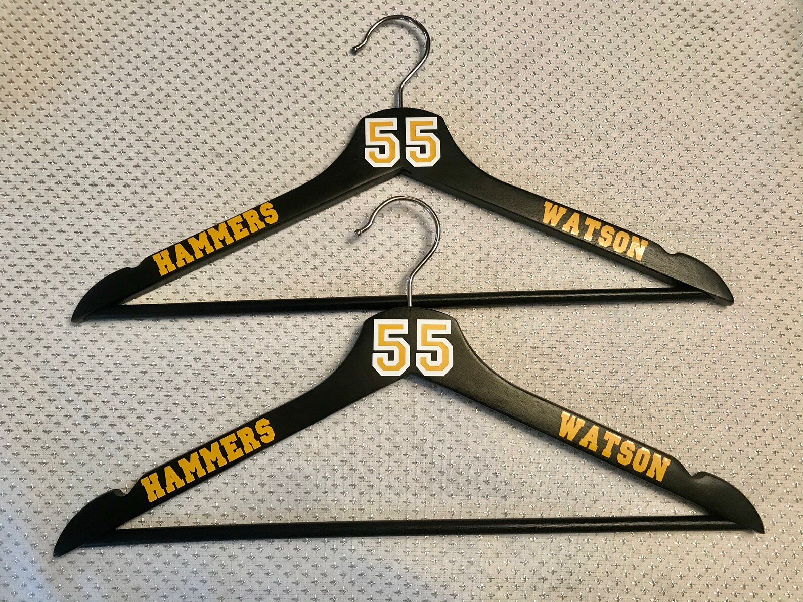 Personalized Hockey Jersey Hangers Set of 2 | Etsy