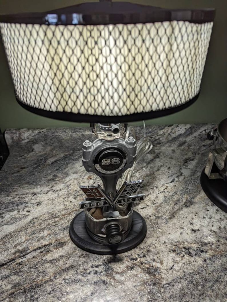 SS Camaro Piston Desk Lamp 2 Etsy