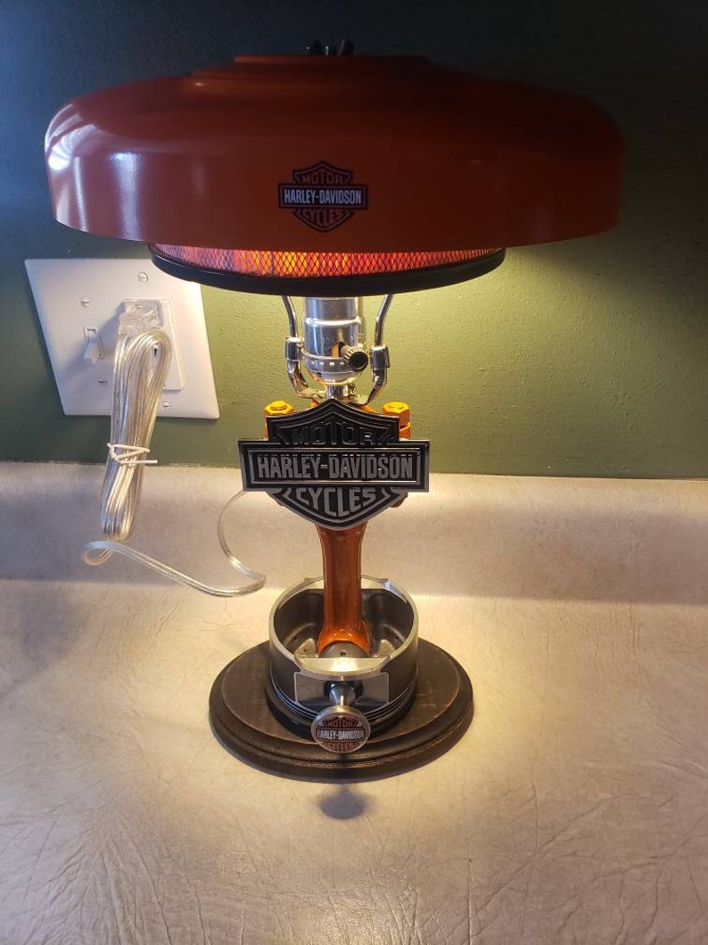 Motorcycle Piston Desk Lamp Etsy