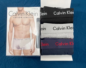 Men's Ck Underwear Boxer Cotton Stretch Classic fit 3packs low rise trunks