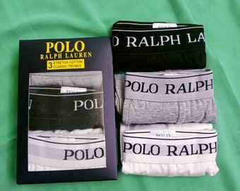 Men's Polo Ralph Lauren Underwear Boxer Cotton Stretch Classic fit 3packs trunks