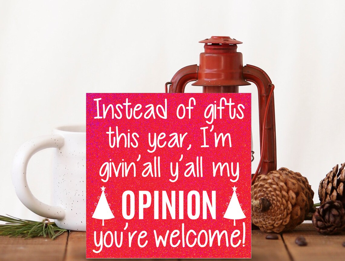 Wood Christmas Sign Instead of Gift This Year Christmas Etsy