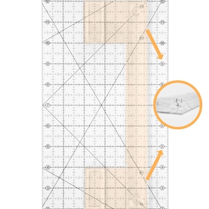 Antislip quiltliniaal die NOOIT BEWEEGT bij het snijden van stoffen