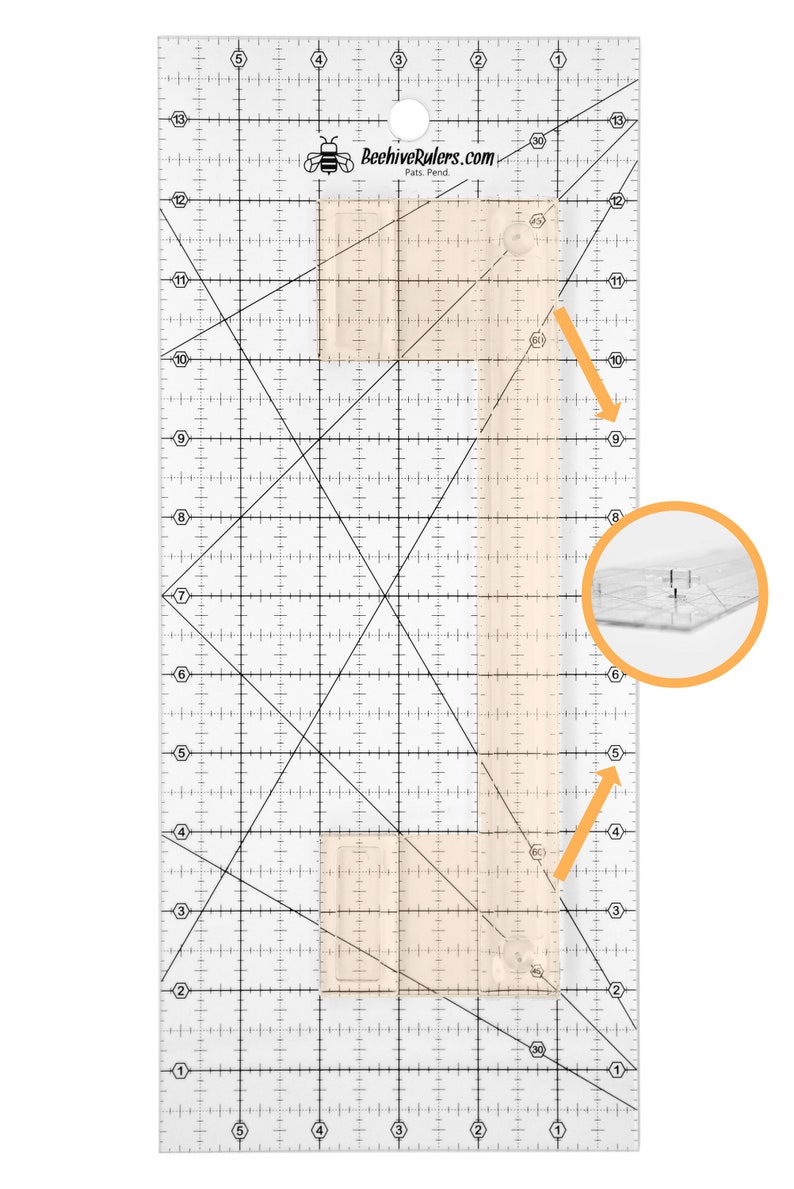 Quilting Ruler That Will NEVER MOVE When Cutting Fabrics by Beehive