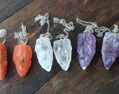 Raw Crystal Pendulum Carnelian
