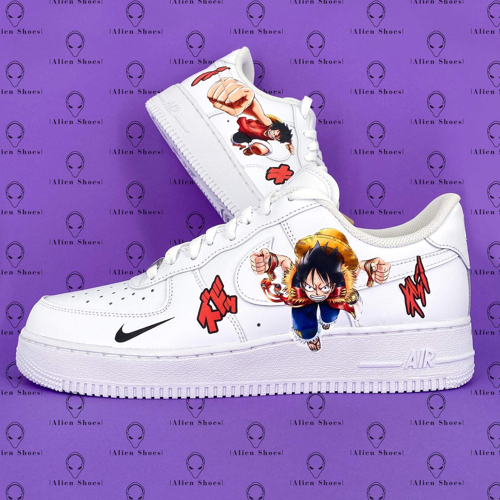 Air Force One Custom One Piece Nike AF1 Air Force 1 Custom One Piece Luffy Sneaker | Etsy