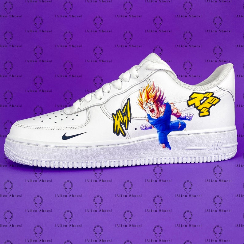 Nike AF1 Air Force 1 Custom Dragon Ball Z VEGETA Majin | Etsy