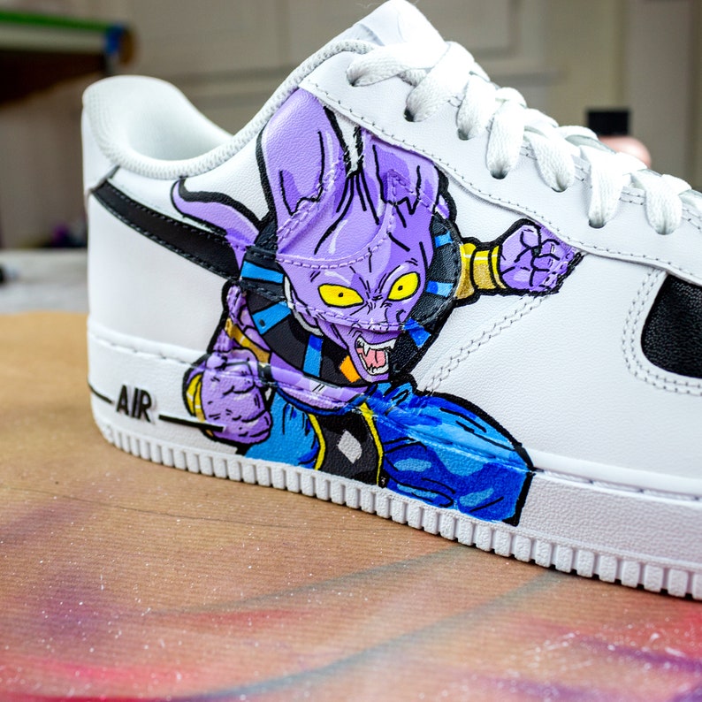 Nike Air force 1 Custom BEERUS DBZ | Etsy