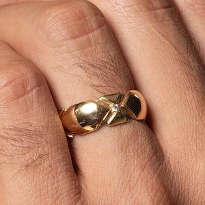 Men&#39;s Diamond Wedding Band, Diamond Plain Band, Unique Men&#39;s Ring, Men&#39;s Wedding Band, Men&#39;s Jewelry