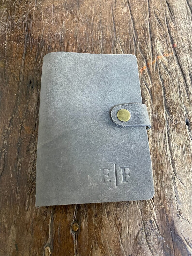 Personalized Leather Notebook Cover Leather Pocket Journal Etsy