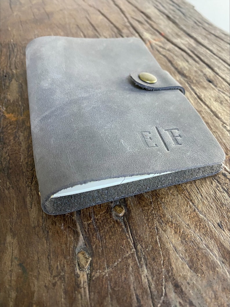 Personalized Leather Notebook Cover Leather Pocket Journal Etsy