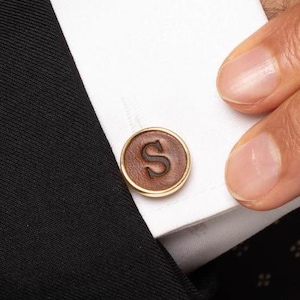 Gemelos personalizados grabados para padrinos de boda, gemelos con inicial de letra, gemelos de boda, regalo para padrinos de boda, regalo para esposo, regalo de aniversario