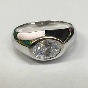 Diamond Signet Ring, Diamond Engagement Ring, Men&#39;s Statement Ring, Gift for Husband, Gift for Boyfriend, Father&#39;s Day Gift