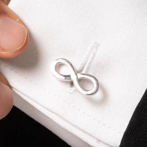 Men&#39;s Infinity Cufflinks, Groom Cufflinks, Wedding favors Cufflinks, Groom Wedding Cufflinks, Gift for Husband, Best Man Gift, Father Gift