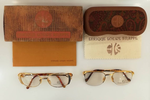 Lot glasses vintage ENRIQUE LOEWE 