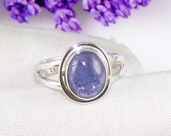 Tiny Tanzanite Ring in 925 Sterling Silver, December Birthstone Jewelry, Handmade Ring, Tanzanite Jewelry, Gift For Her, Size 6US, F8106