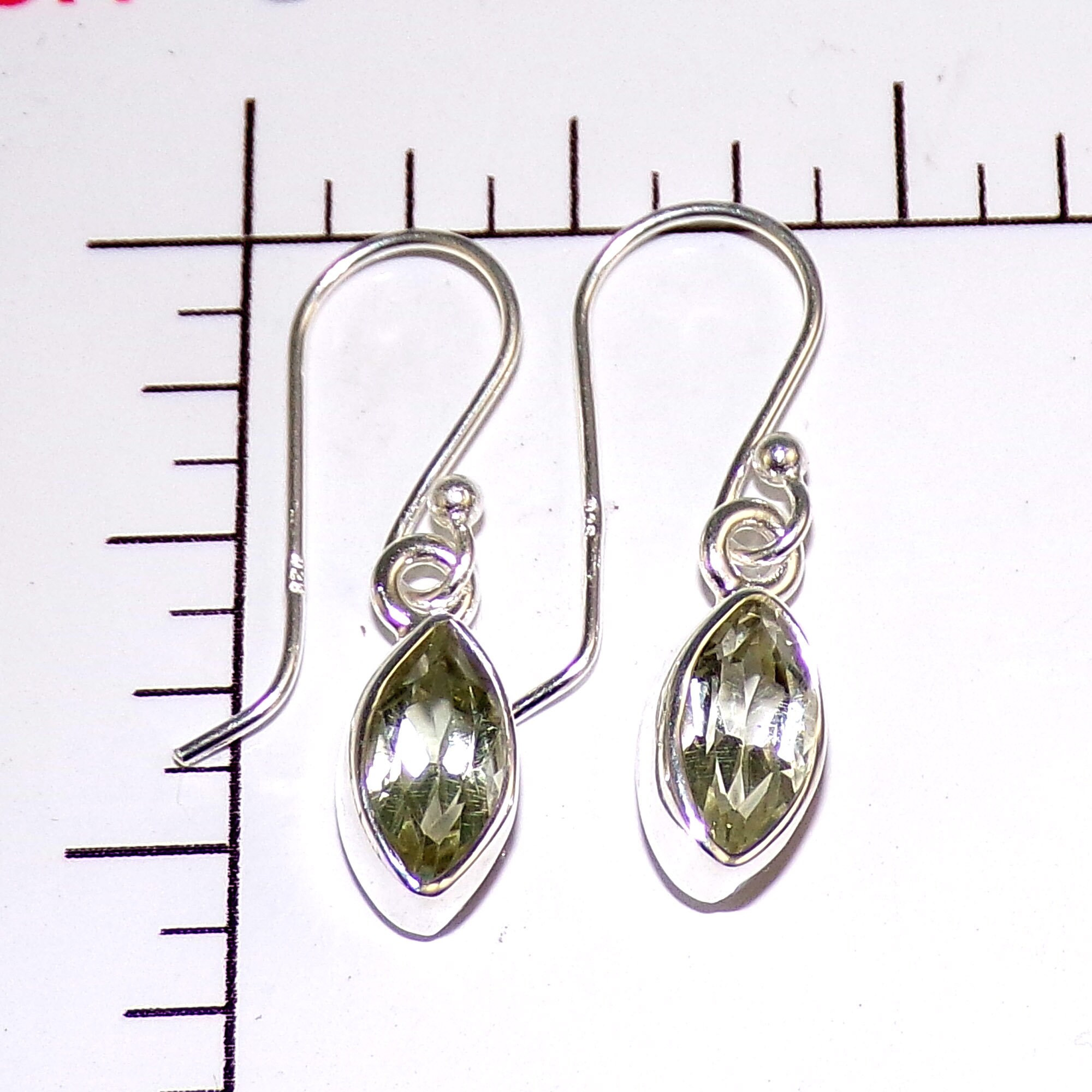Orecchini A Goccia Con Ametista Naturale E Argento Sterling - Fatti A Mano - Gioielli Artigianali Indiani Per Donna - Idea Regalo Per Compleanno O Anniversario