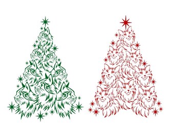 Download Christmas Cat Svg Etsy