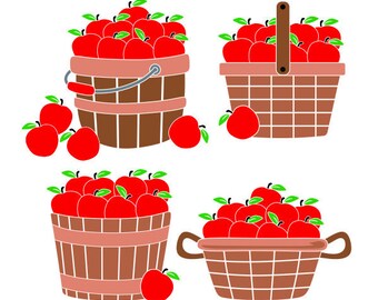 Download Apple Basket Svg Etsy