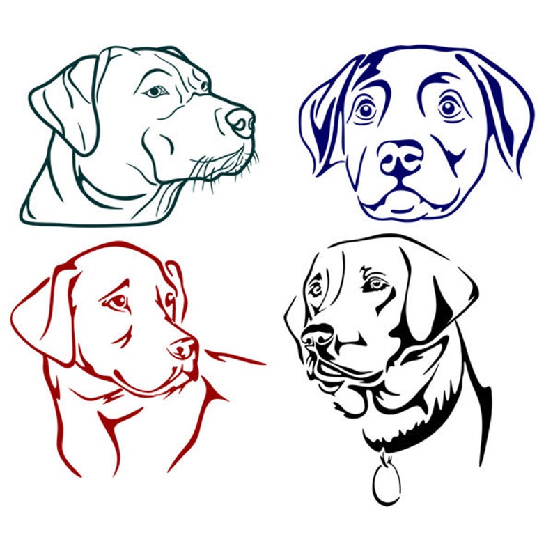 Labrador Dog Lab Cuttable Design PNG DXF SVG & Eps File for Etsy