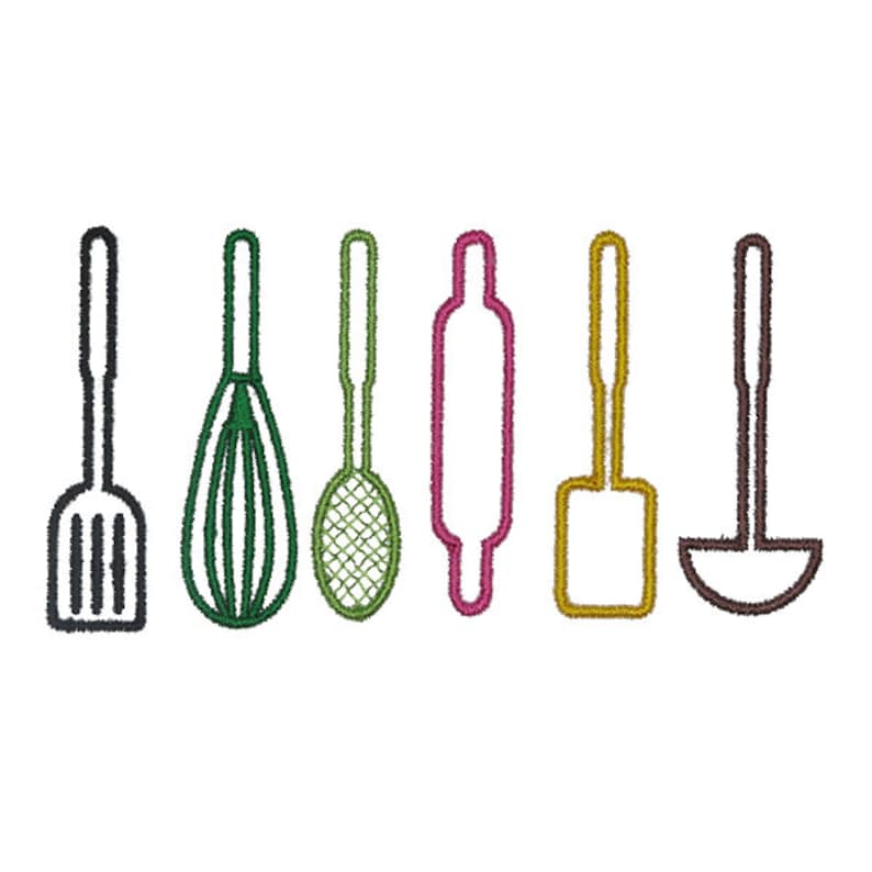 Cooking kitchen embroidery design instant download pes dst  etsy Cooking kitchen embroidery design instant download pes dst  etsy