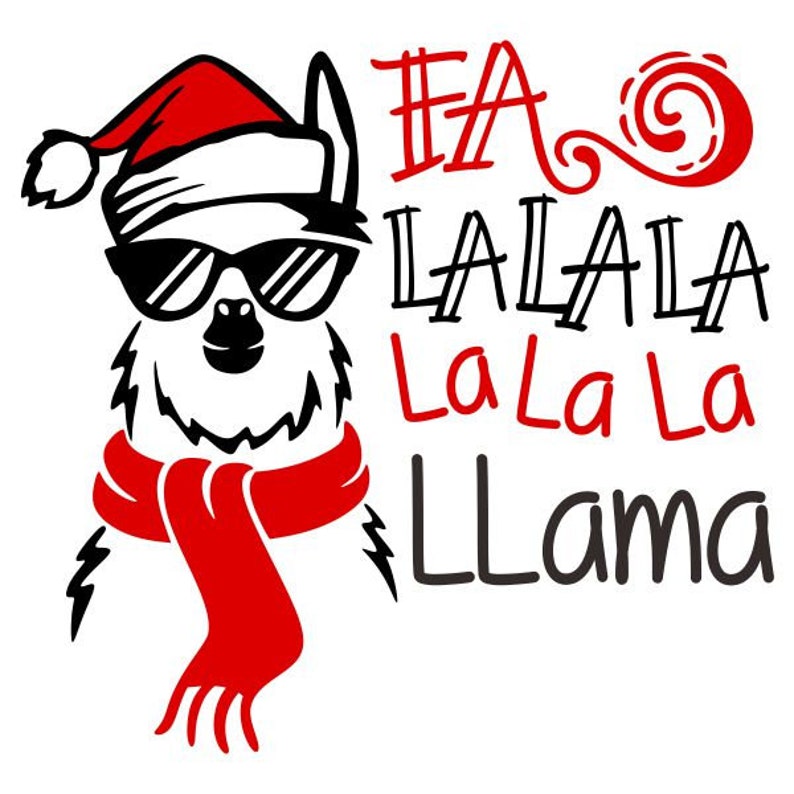 Download Christmas Llama Cuttable Design PNG DXF SVG & eps File for ...