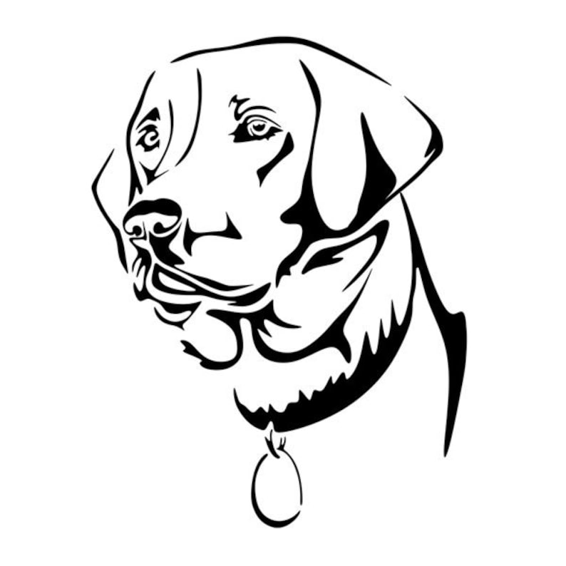 Labrador Dog Lab Cuttable Design PNG DXF SVG & Eps File for | Etsy