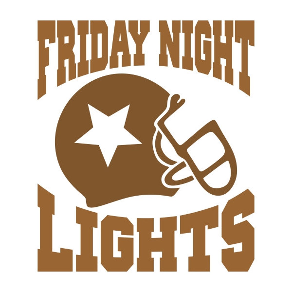 Friday Night Lights Football Cuttable Design PNG DXF SVG & Eps Etsy