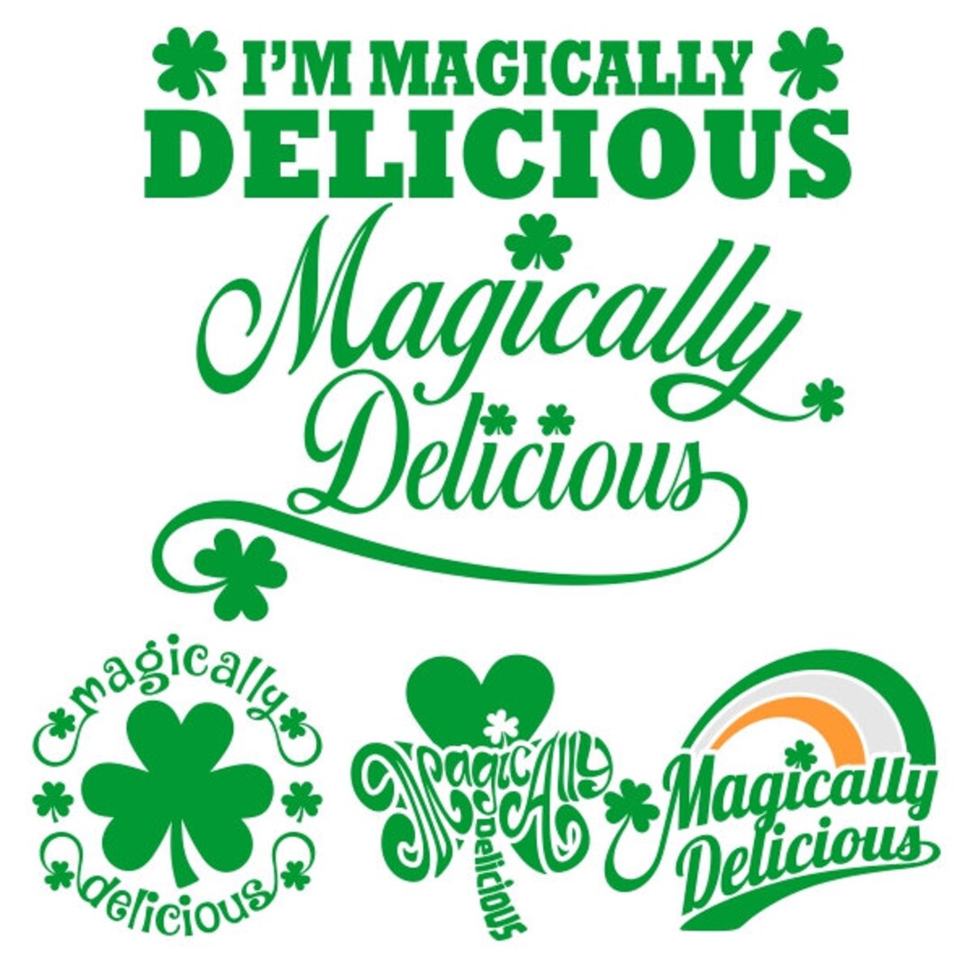 Magically Delicious Lucky Cuttable Design PNG DXF SVG & Eps - Etsy